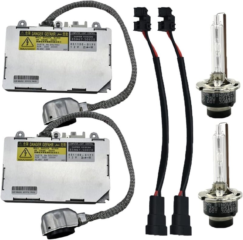 QASULER Xenon Headlight Module Ballast with D2S Bulb Wire - Image 1
