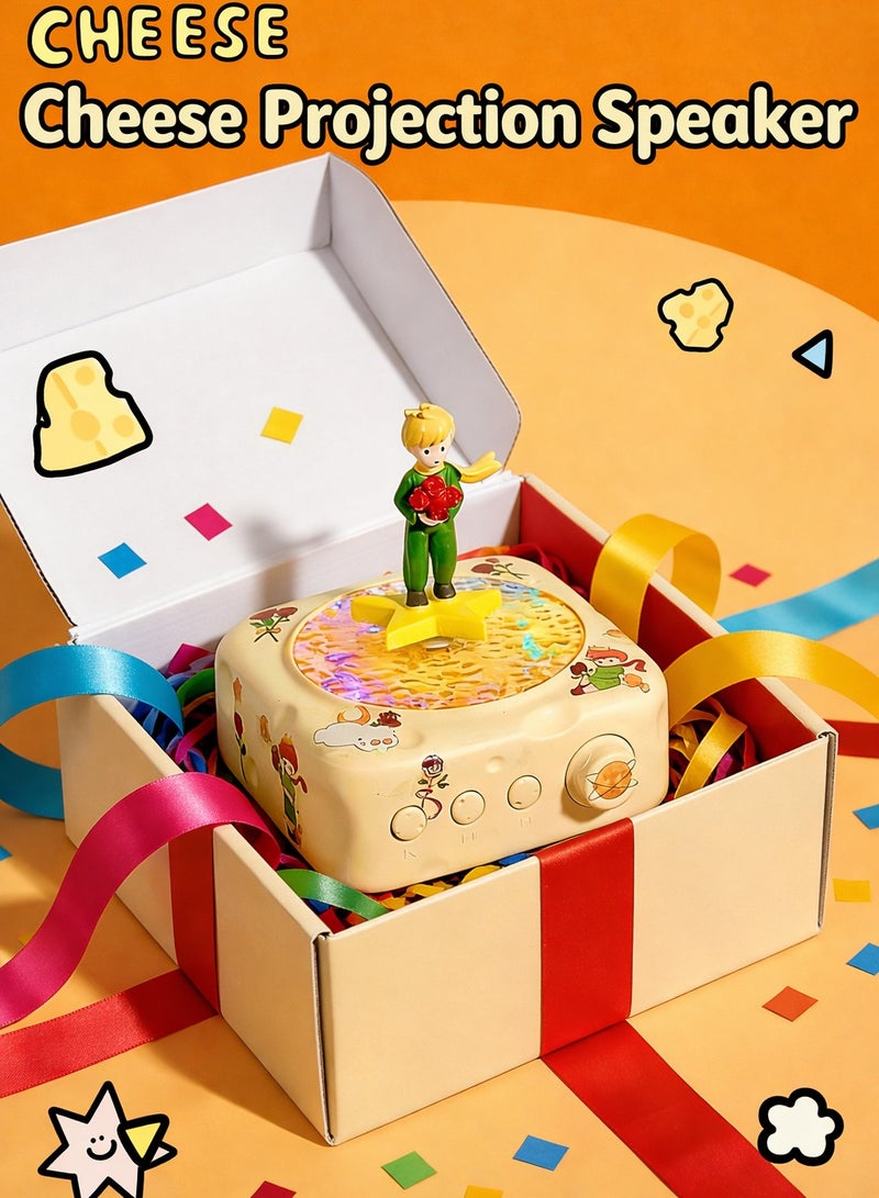 مكبر صوت بلوتوث "الأمير الصغير" - مكبر صوت لاسلكي محمول مع مضخم صوت وإضاءة LED مميزة، مكبر صوت موسيقى مكتبي صغير الحجم. - Image 5