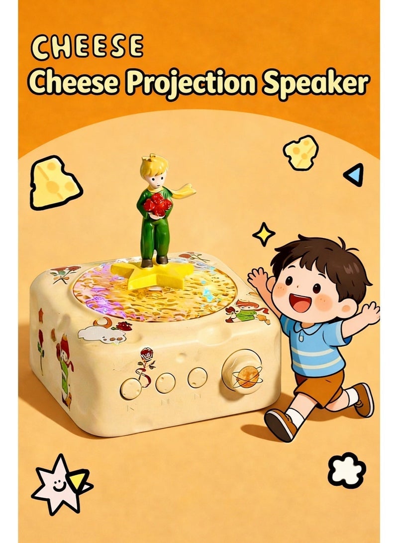 مكبر صوت بلوتوث "الأمير الصغير" - مكبر صوت لاسلكي محمول مع مضخم صوت وإضاءة LED مميزة، مكبر صوت موسيقى مكتبي صغير الحجم. - Image 3