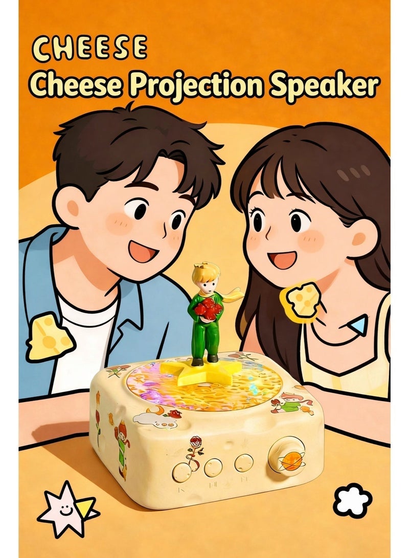 مكبر صوت بلوتوث "الأمير الصغير" - مكبر صوت لاسلكي محمول مع مضخم صوت وإضاءة LED مميزة، مكبر صوت موسيقى مكتبي صغير الحجم. - Image 4