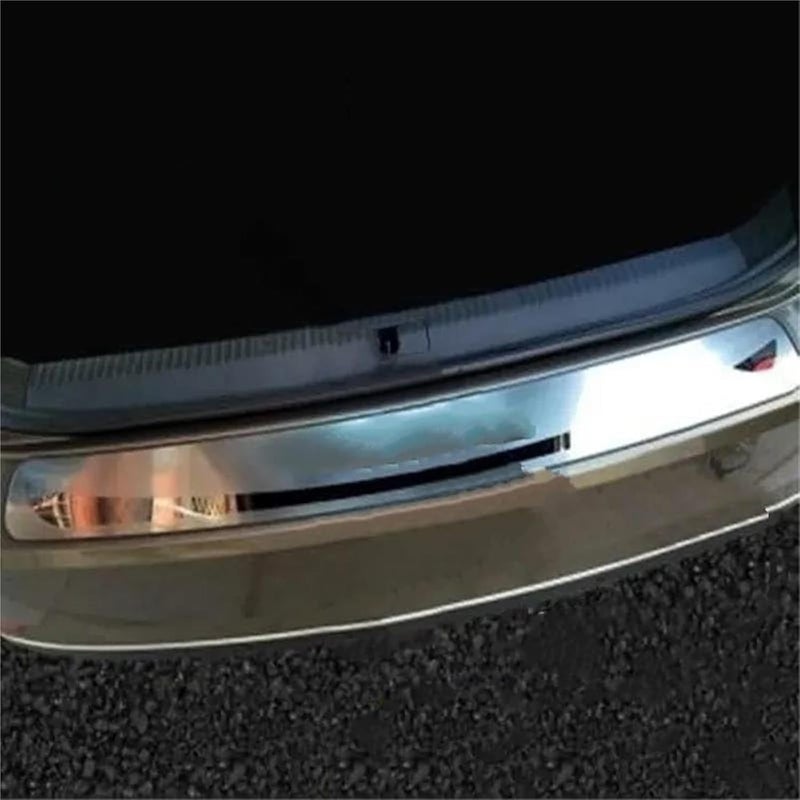 Vuzmode Stainless Steel Rear Bumper Protector for Skoda Superb - Image 3