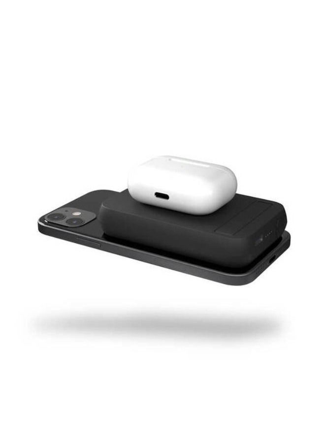 ZENS 5000 mAh Dual Wireless Power Bank MagSafe Compatible - Black