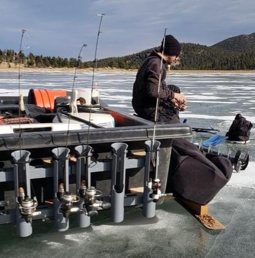 Rod-Runner 3 Rod Rack | Gray | Tri-Mount 3 Rod Holder Rack (MOUNT ONLY) - Image 4