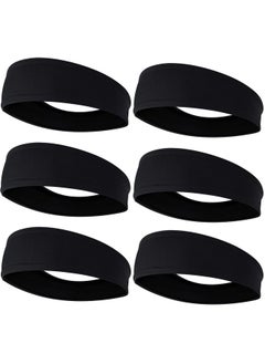 6-Pack Men'S Headbands, Sweat Wicking Headband, Non Slip Headbands For Running, Fitness, Hairband For Women & Men