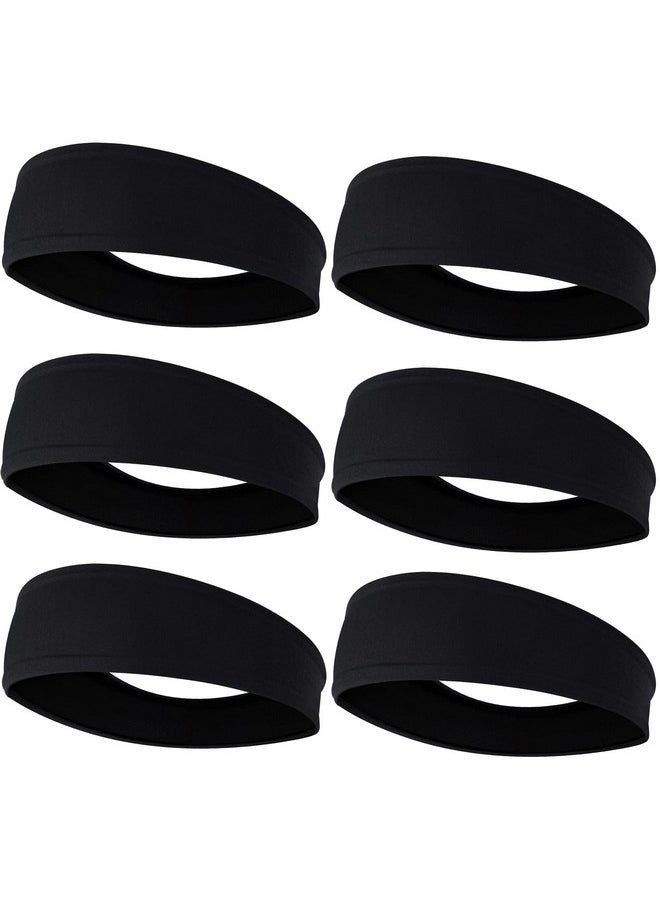 EasYoung - 6-Pack Men'S Headbands, Sweat Wicking Headband, Non Slip Headbands For Running, Fitness, Hairband For Women & Men - Image 1