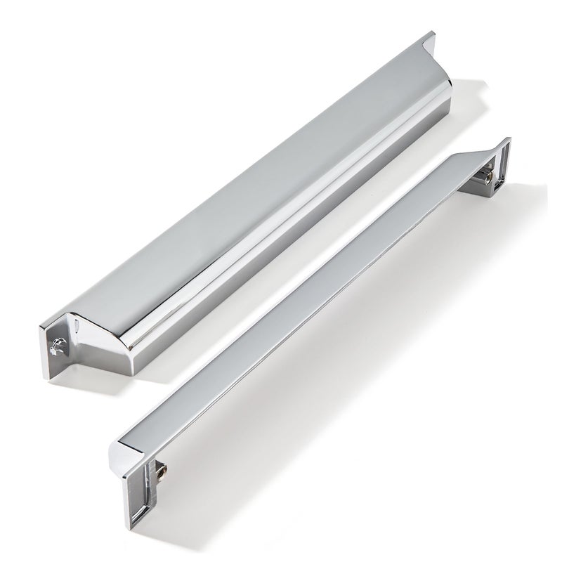 ZAUYX 10 Pack 7 Inch Center to Center Polished Chrome Cabinet Cup Pulls Drawer Pulls Kitchen Hardware Channing Cup Pulls Drawer Handles Knobs 7 inch Hole Center - Image 2