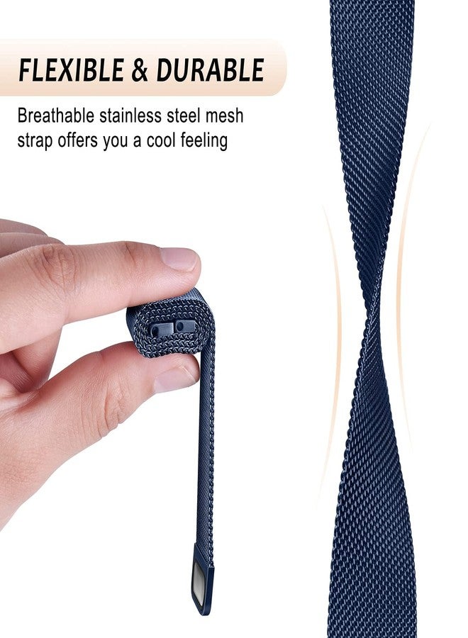 HS Quick Release 20mm/22mm Metal Watch Band Magnetic Strap Compatible with Amazfit Bip 3 Pro/Bip U Pro/GTS, Garmin Vivoactive 3/Vivoactive 5/Venu Sq 2, Galaxy Watch Active 2 - Image 3