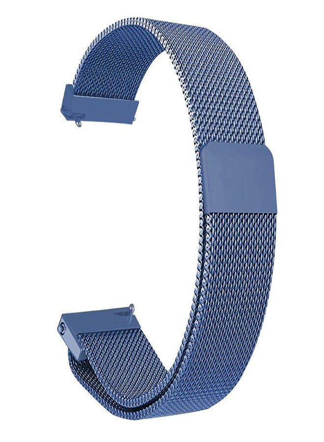 HS Quick Release 20mm/22mm Metal Watch Band Magnetic Strap Compatible with Amazfit Bip 3 Pro/Bip U Pro/GTS, Garmin Vivoactive 3/Vivoactive 5/Venu Sq 2, Galaxy Watch Active 2 - Image 1