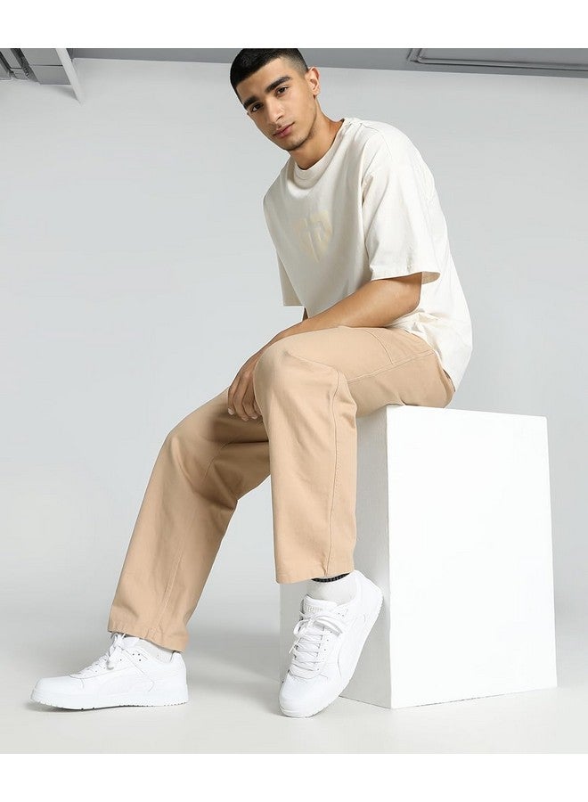 Puma Mens Court Shatter Low White-White-Team Gold Sneaker - 8 UK (39984401) - Image 5