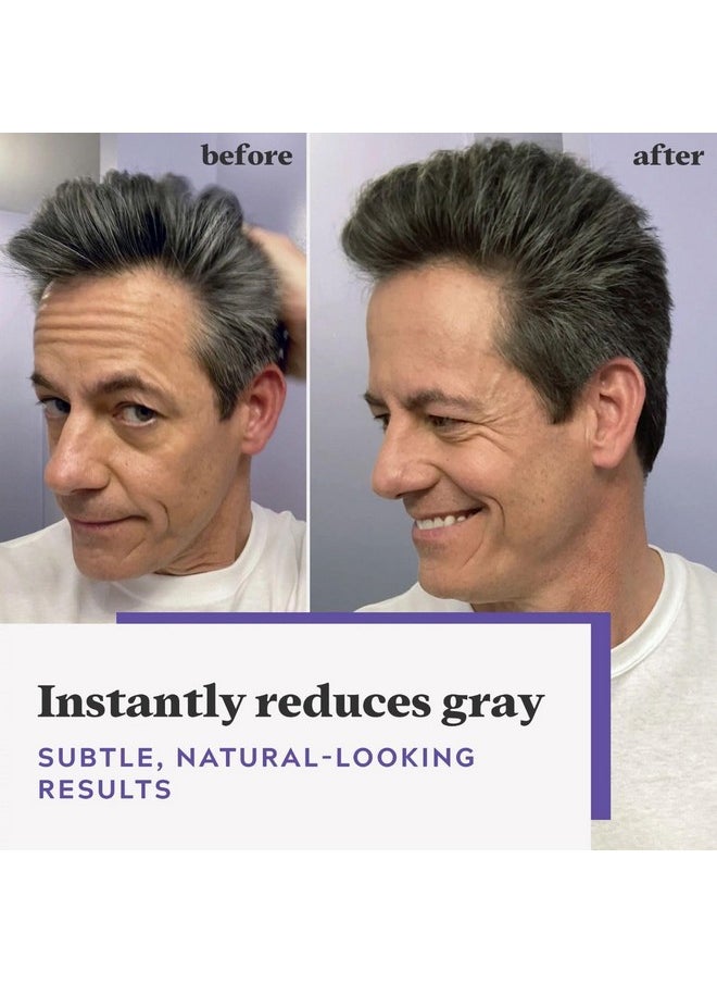 Just For Men - Just For Men Touch of Gray, Mens Hair Color Kit with Comb Applicator for Easy Application, Great for a Salt and Pepper Look - Black, T-55, Pack of 1 - Image 1