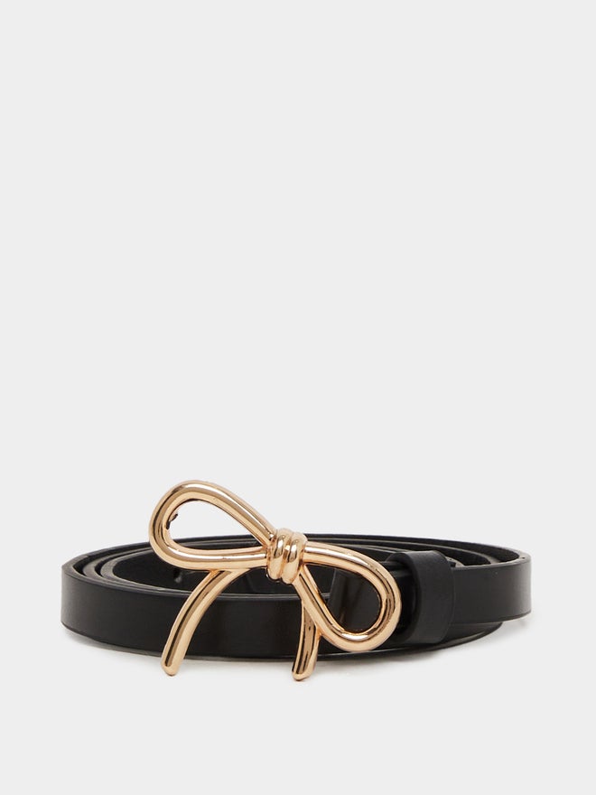 Styli Styli Solid Metallic Ribbon Buckle Belt  - Image 2