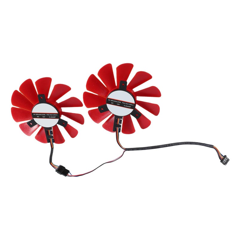 2PCS Computer Case Fan 4Pin PWM Control with LED Lighting FDC10U12S9C for PC Cooling - Image 2