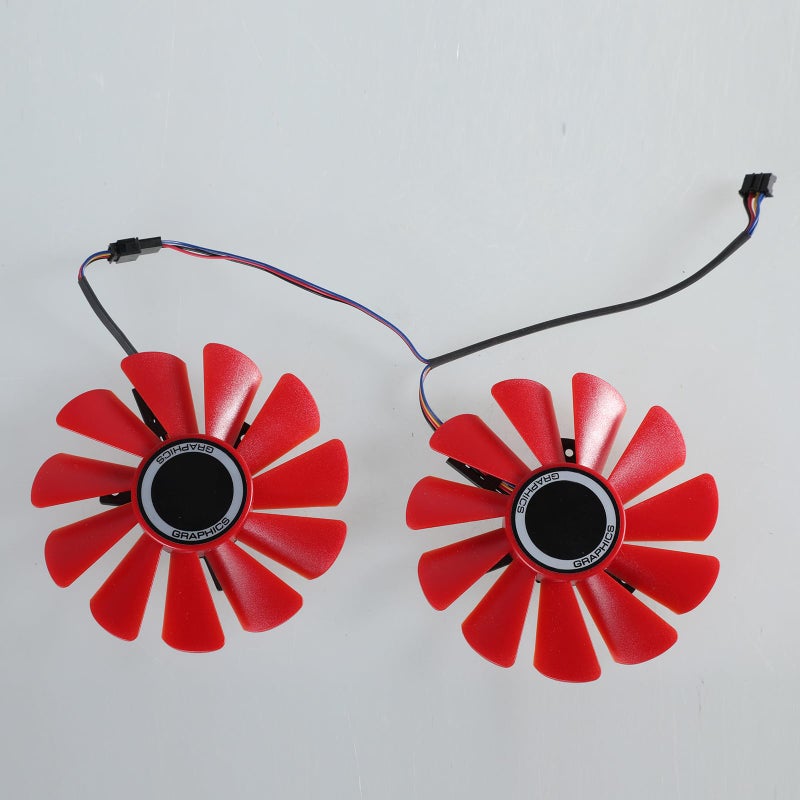 2PCS Computer Case Fan 4Pin PWM Control with LED Lighting FDC10U12S9C for PC Cooling - Image 3