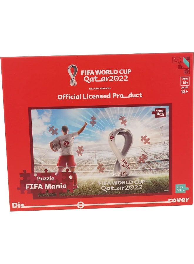 FIFA World Cup Qatar 2022 World Cup Qatar 2022 1000 Official Themed Jigsaw Puzzle Frame Learning Educational Toys  - Image 3