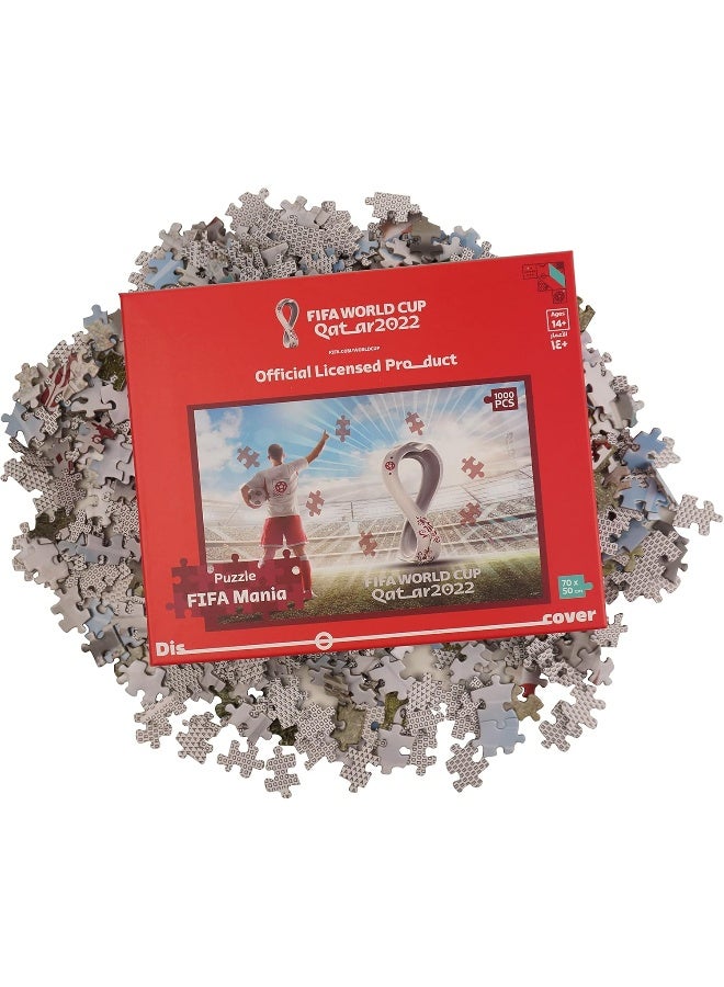 FIFA World Cup Qatar 2022 World Cup Qatar 2022 1000 Official Themed Jigsaw Puzzle Frame Learning Educational Toys  - Image 2
