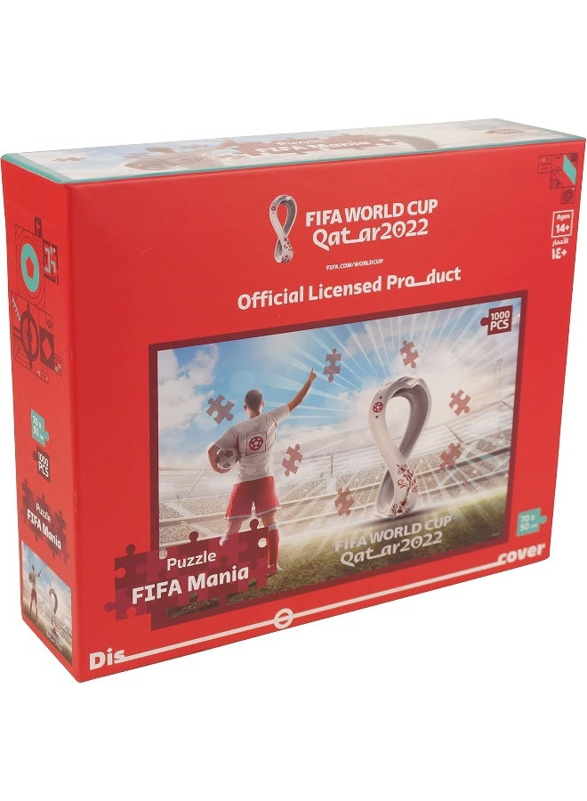 FIFA World Cup Qatar 2022 World Cup Qatar 2022 1000 Official Themed Jigsaw Puzzle Frame Learning Educational Toys  - Image 4