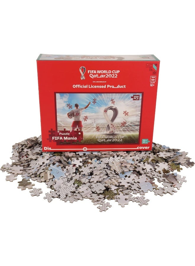 FIFA World Cup Qatar 2022 World Cup Qatar 2022 1000 Official Themed Jigsaw Puzzle Frame Learning Educational Toys  - Image 1