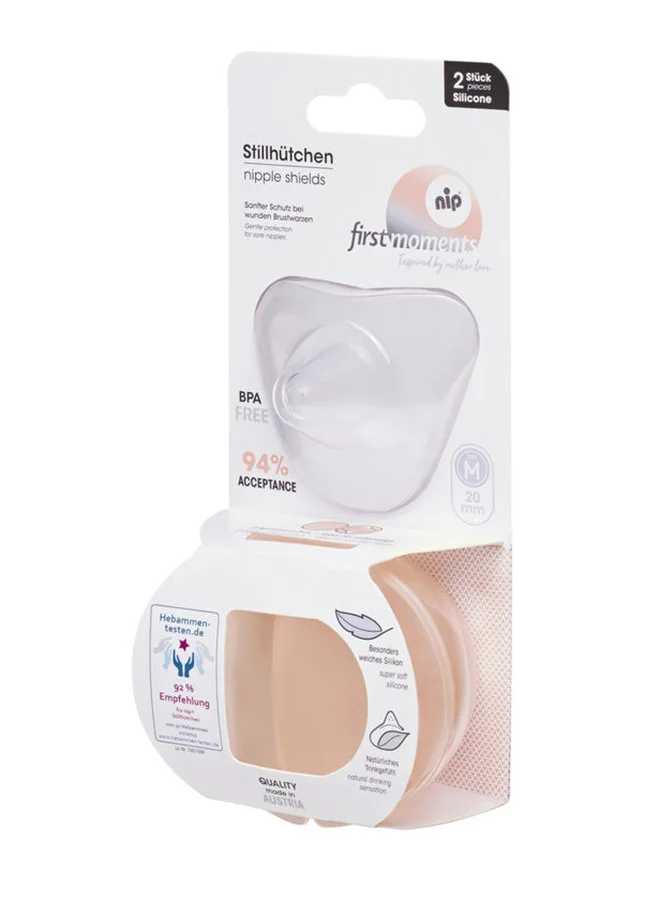نيب First Moments Nipple Shields With Box - Large