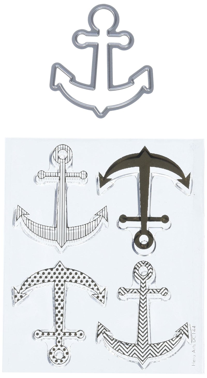 Hero Arts Stamp and Cut Anchor Stamp with Matching Die Cut Set