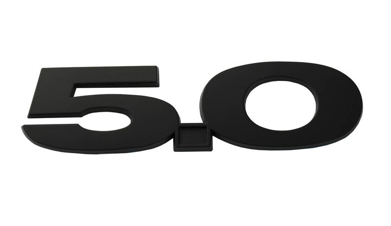 CDD 2pcs 5.0 Emblems 3D Fender Side Badge Decal Stickers Replacement for 2011-2020 Mustang GT (Black) - Image 2