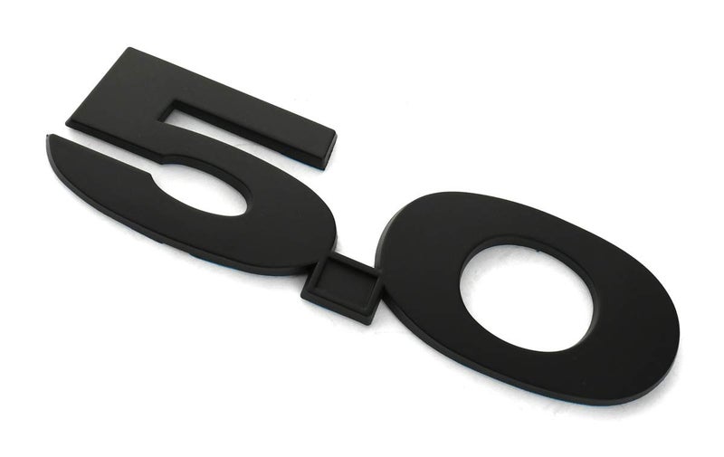 CDD 2pcs 5.0 Emblems 3D Fender Side Badge Decal Stickers Replacement for 2011-2020 Mustang GT (Black) - Image 3