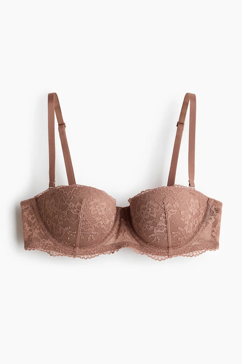 H&M Padded lace balconette bra