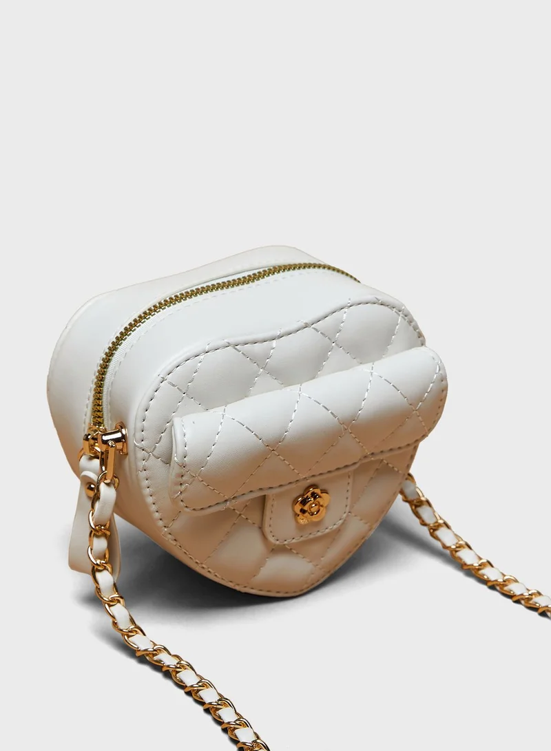 shoexpress Kids Heart Crossbody Bag