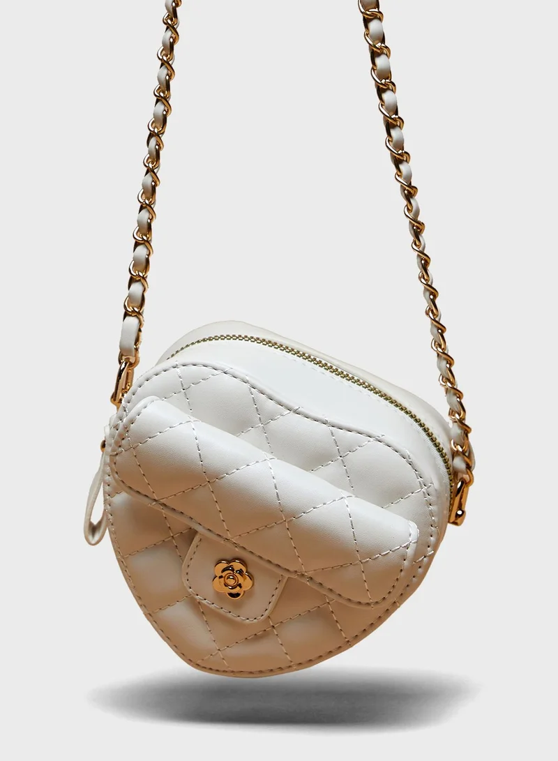 shoexpress Kids Heart Crossbody Bag