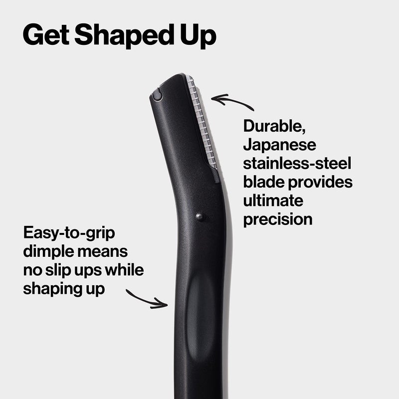 Revlon Eyebrow Precision Shaper, Eye Brow Razor, Hair Remover Blade, Reusable, Made with Japanese Stainless Steel (Pack of 2) - Image 2