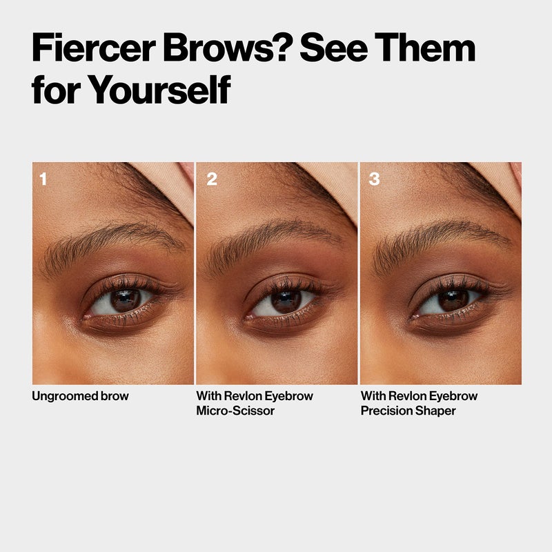 Revlon Eyebrow Precision Shaper, Eye Brow Razor, Hair Remover Blade, Reusable, Made with Japanese Stainless Steel (Pack of 2) - Image 3