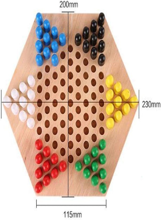Little Mind Chinese Checkers Game – Classic Strategy Board Game for Kids & Family, 6-Player Fun, Colorful Marbles, Durable Wooden Board, Educational & Indoor Entertainment 6+ - Image 3