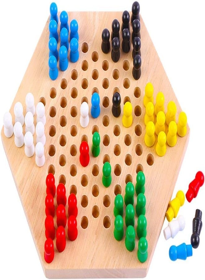 Little Mind Chinese Checkers Game – Classic Strategy Board Game for Kids & Family, 6-Player Fun, Colorful Marbles, Durable Wooden Board, Educational & Indoor Entertainment 6+ - Image 2