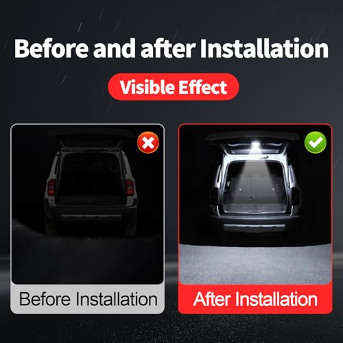LaIIker Tailgate Decorative Lights for 2024-2026 Toyota Land Cruiser 250 1958 Prado Lc250 Trunk High Brightness LED Lighting Punch-Free Waterproof Interior Modification Accessories (Electric tailgate) - Image 4