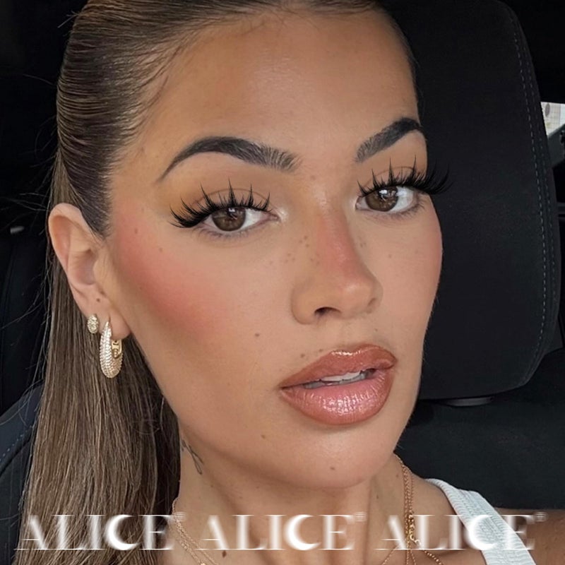 ALICE Manga Lash Clusters Wispy Cluster Eyelash Extensions with Spikes Anime Natural Eyelash Clusters Individual Lashes DIY at Home (144pcs/10-18mm/CD- Curly) - Image 5