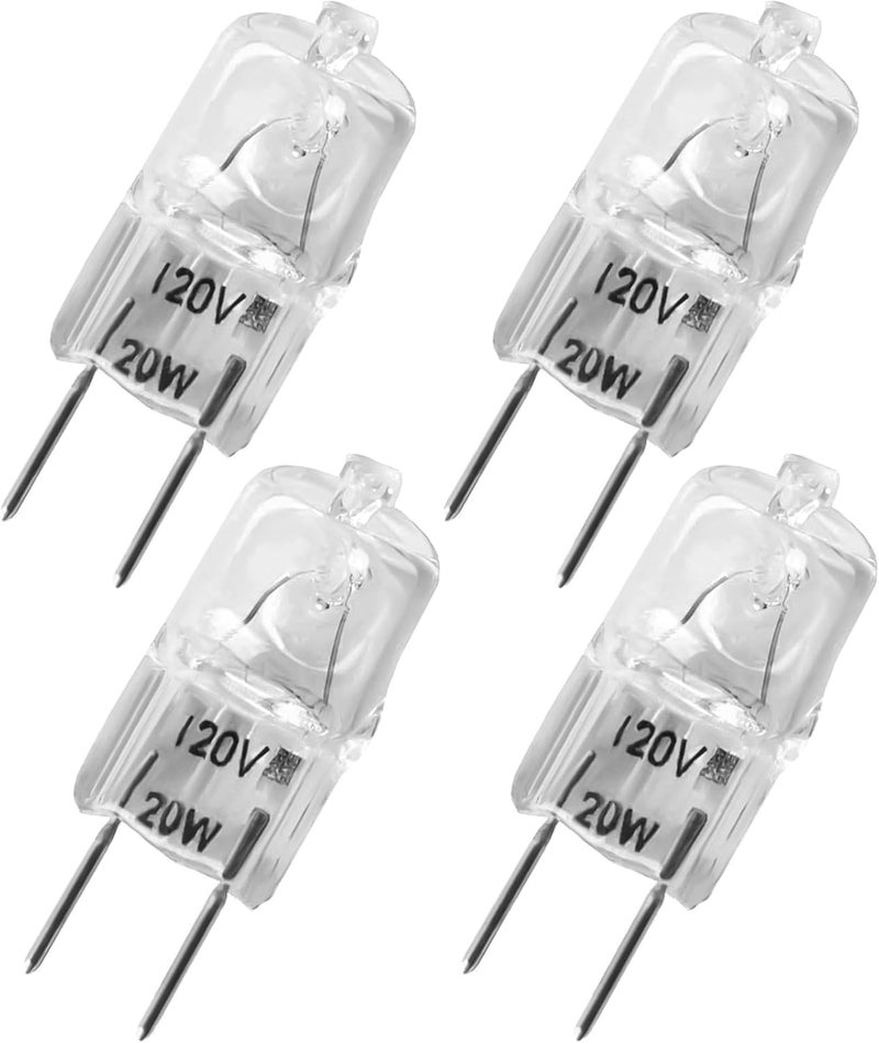 Ketofa 4 Pack WB36X10213 Bulbs for Halogen GE Microwave Oven G8 120V 20W Bulb Replacement WB25X10019 WB08X10050 WB36X10246 - Image 1