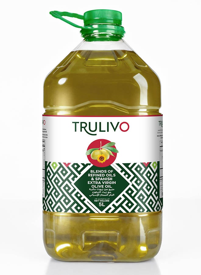 Trulivo Spanish Olive Oil Blend 5L PET | Bulk Pack | Premium Cooking & Frying Oil - Image 1