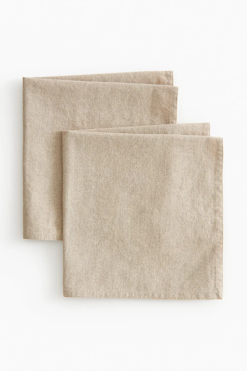 H&M 2-pack linen-blend napkins