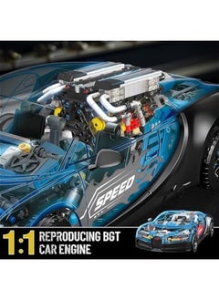 Generic 10131 W16 Engine Building Blocks Sets, V8 Engine Model kit That Run, Build Your Own STEM Model Engine, 16-Cylinder Car Engine Building Engineering Toys for Kids/Adults Collections(952+PCS)  - Image 2