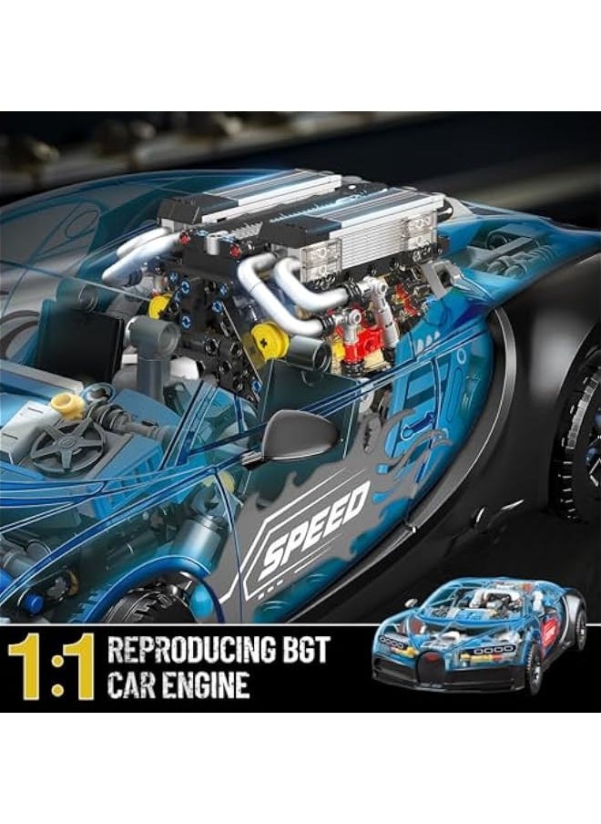 Generic - 10131 W16 Engine Building Blocks Sets, V8 Engine Model kit That Run, Build Your Own STEM Model Engine, 16-Cylinder Car Engine Building Engineering Toys for Kids/Adults Collections(952+PCS) - Image 1