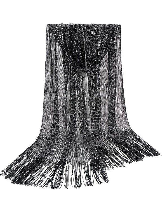 GUSGU Sparkling Metallic Shawls and Wraps with Buckle, Women Shawls Wrap for Evening Dresses Party Wedding Bride Bridesmaid - Image 4