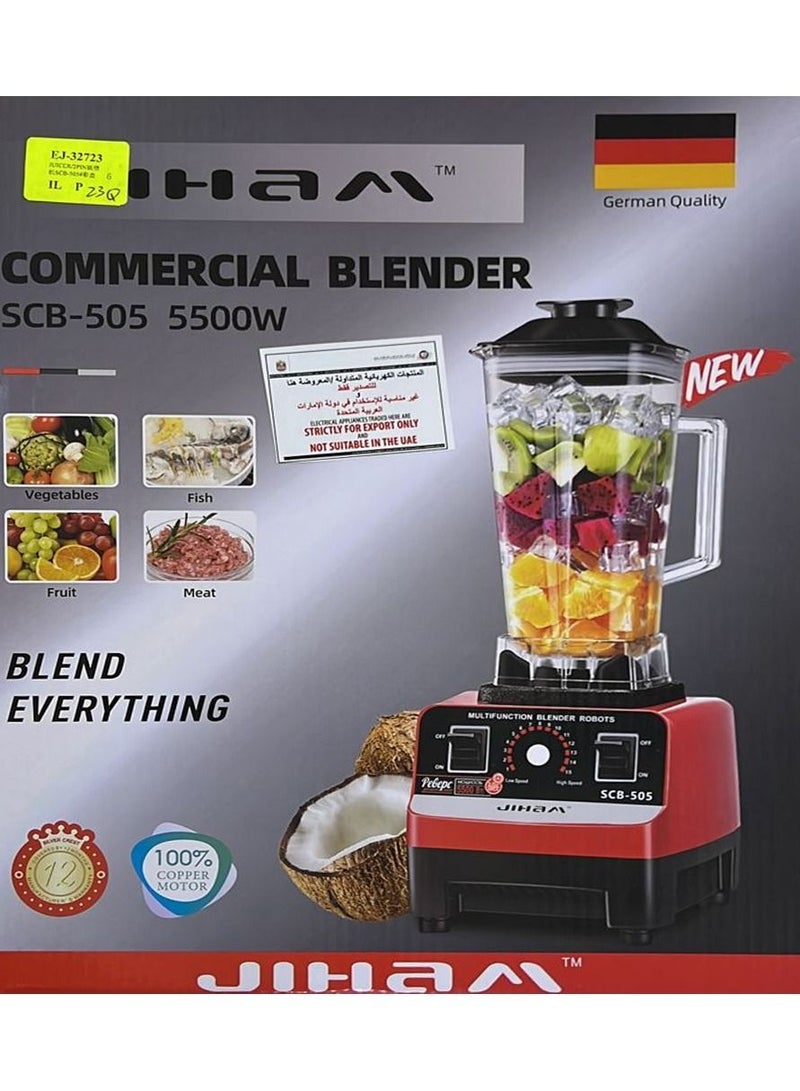 JIHAM Heavy Duty Commercial Grade Electric Mixer Blender with 15 Timer Speed