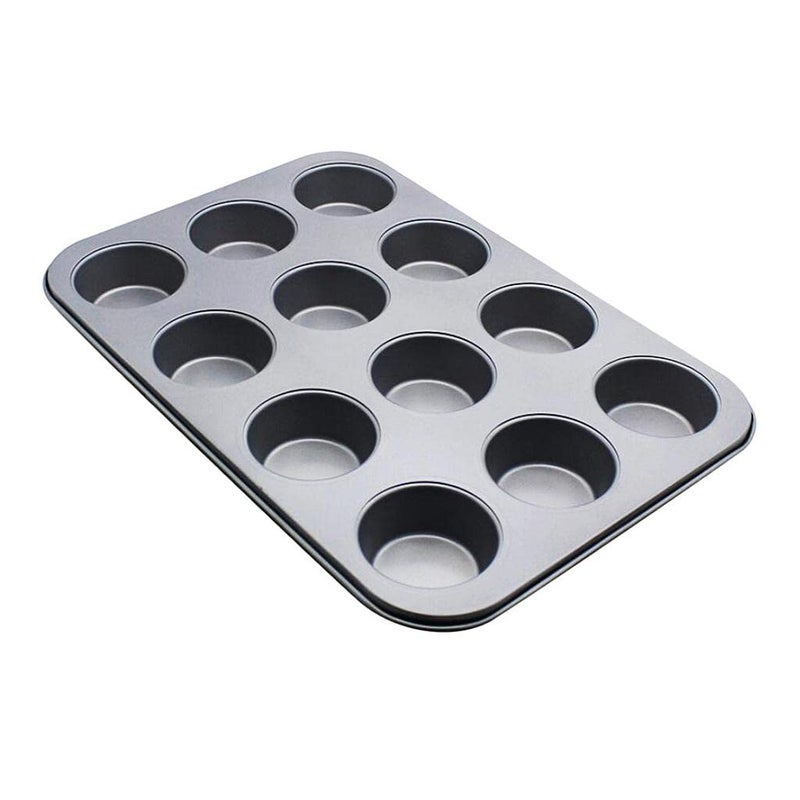French Cake Mold Carbon Steel Mousse Baking Mould Bakeware 12 Holes Flat Cup - Image 5