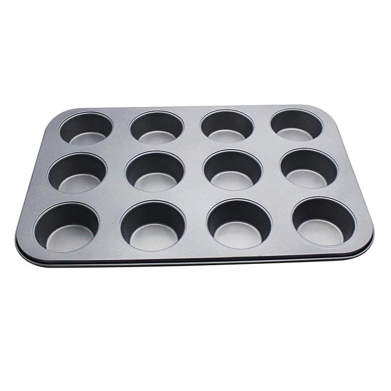 French Cake Mold Carbon Steel Mousse Baking Mould Bakeware 12 Holes Flat Cup - Image 2
