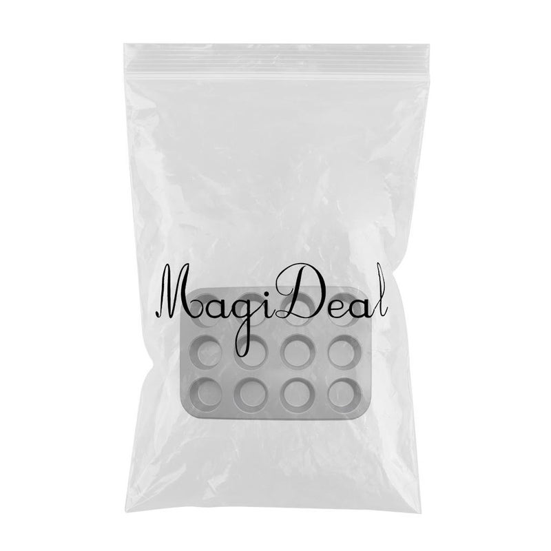 French Cake Mold Carbon Steel Mousse Baking Mould Bakeware 12 Holes Flat Cup - Image 3