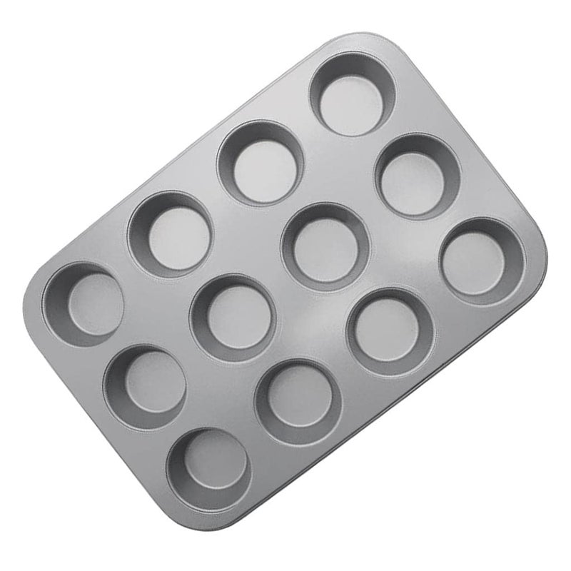 French Cake Mold Carbon Steel Mousse Baking Mould Bakeware 12 Holes Flat Cup - Image 4