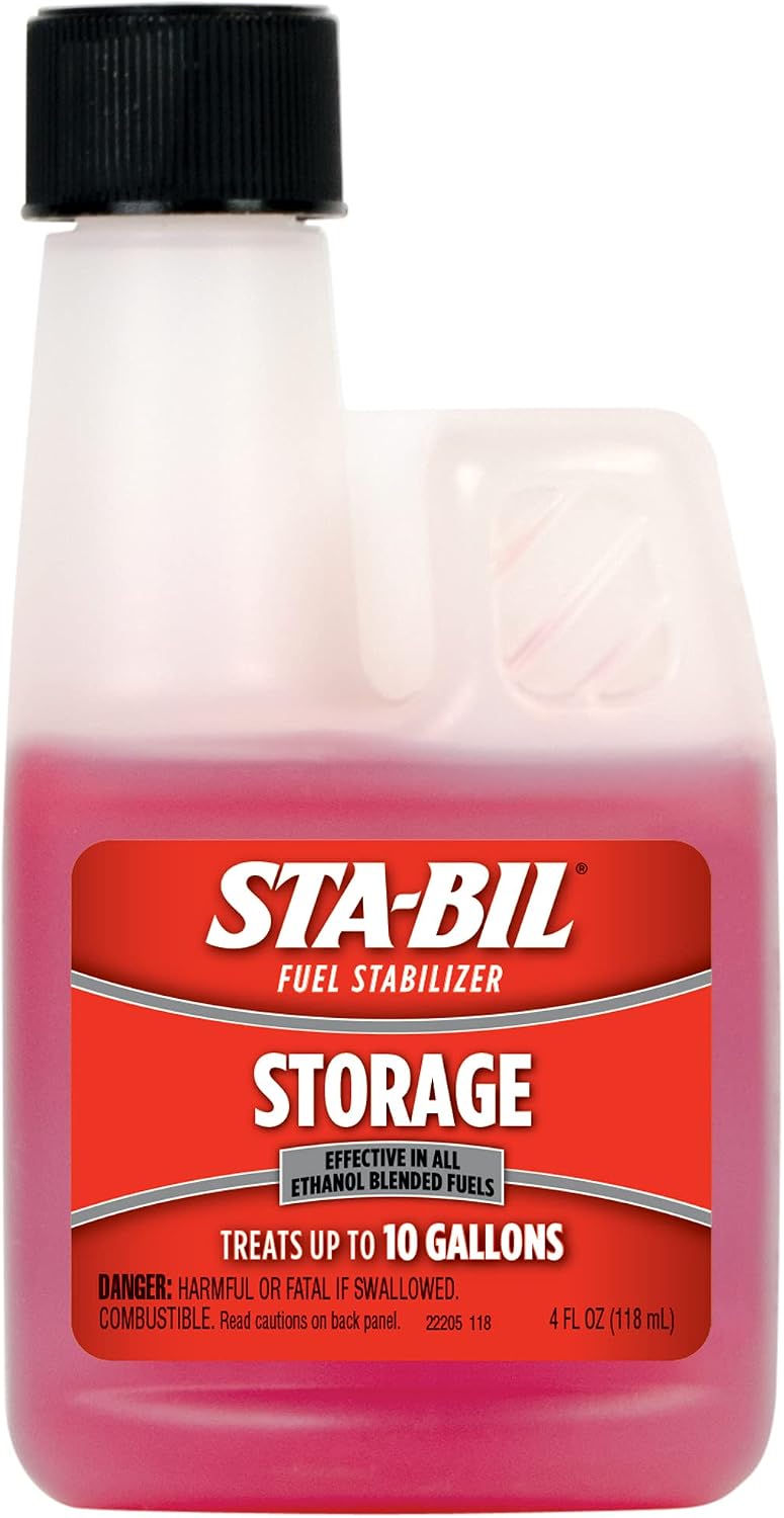 Storage Fuel Stabilizer | Keeps Fuel Fresh for 24 Months, Prevents Corrosion, Gasoline Treatment Additive that Protects System, Gas Stabilizer for Storage, 4 oz. | Treats 10 gallons. Keeps fuel fresh for up to 24 months during storage and helps protect against corrosion and ethanol damage - Image 1