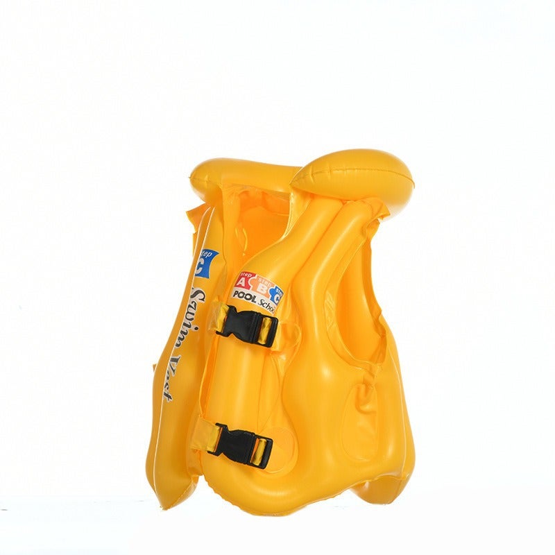 New Inflatable Abc Swimsuit Thickened Pvc Buoyancy Vest Swimming Leak-Proof Children'S Life Jacket Swimming Vest Manufacturers - Image 1
