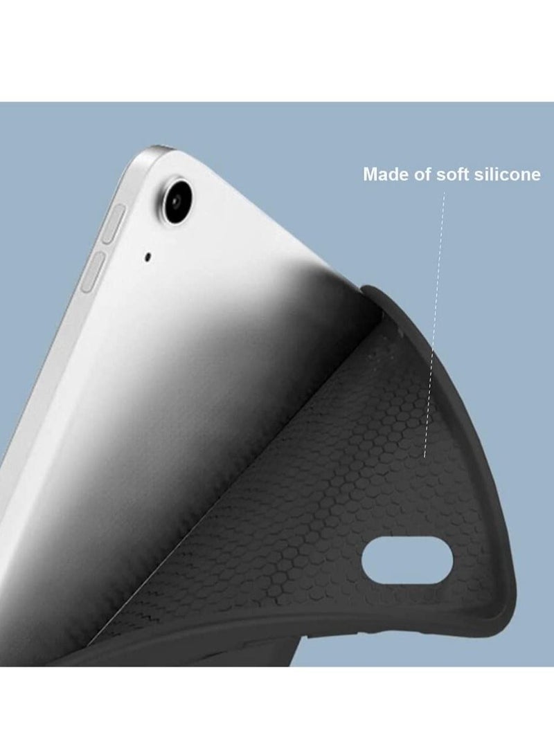 Soft Smart Case with Pencil Holder Foldable Stand Compatible with iPad 10.2 Inch 9th / 8th / 7th Generation 2021/2020 / 2019, iPad Air 3rd Generation, iPad Pro 10.5 Inch (Black) - Image 2
