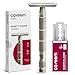 CAVEEM Double-Edge Safety Razor, Single-Blade Razors with 5 Stainless Steel Safety Razor Blades for Men and Women, Reusable Metal Razor â€“ Silver Matt - Image 2