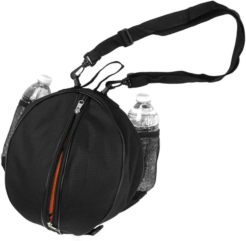 FoRapid Size 7 (29.5") Basketball Bag Soccer Ball Football Volleyball Softball Sports Ball Bag Holder Carrier+Adjustable Shoulder Strap 2 Side Mesh Pockets f/Water Bottle Towel Sports Shoes - Image 1